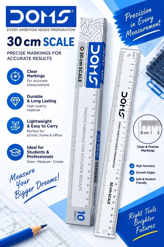 DOMS SCALE "Q"-30 CM