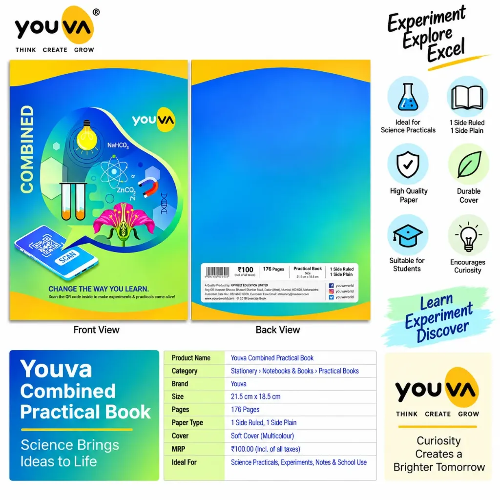 Youva Combined Practical Book – 176 Pages