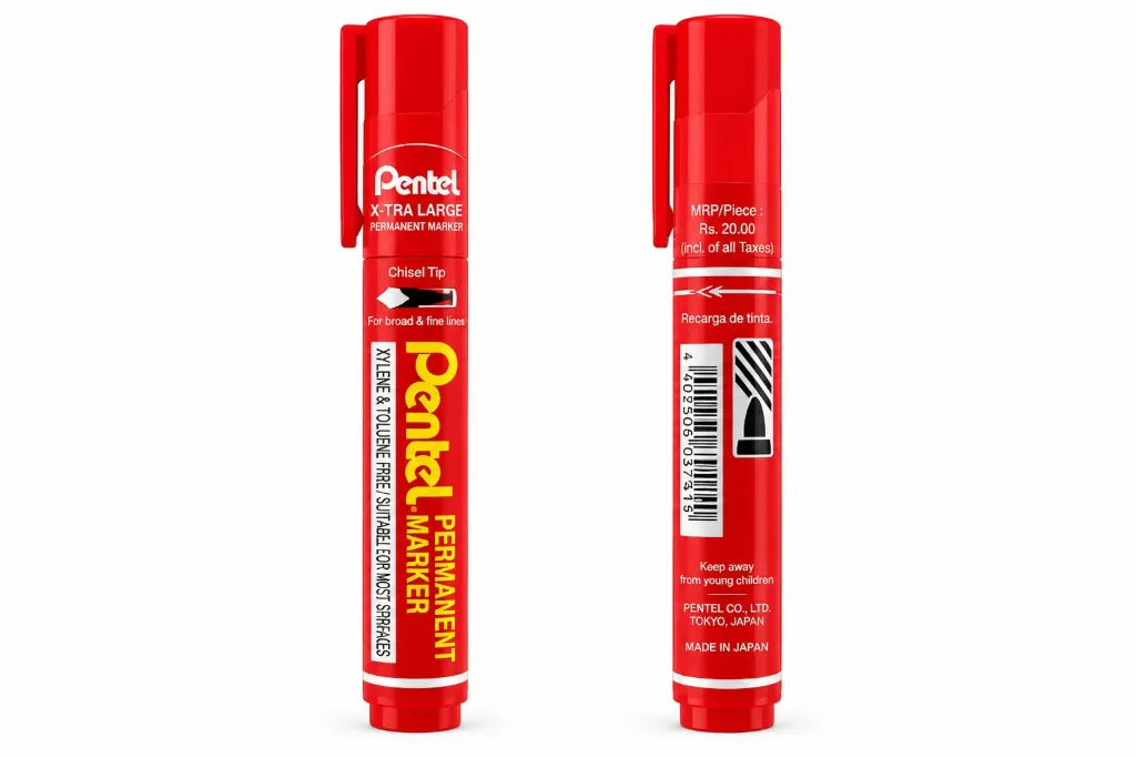 Pentel X-Tra Large Permanent Marker – Red